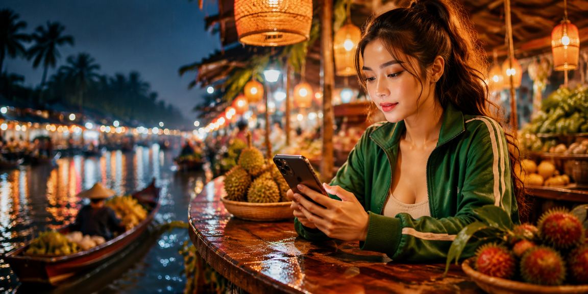 Chợ đêm miền Tây với không khí trò chơi bài và giải trí sau giờ làm